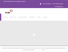 Tablet Screenshot of imde.es